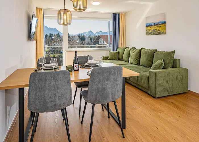 Apartment Alpenblick 9, Bergblick Pur im Allgäu * Halblech